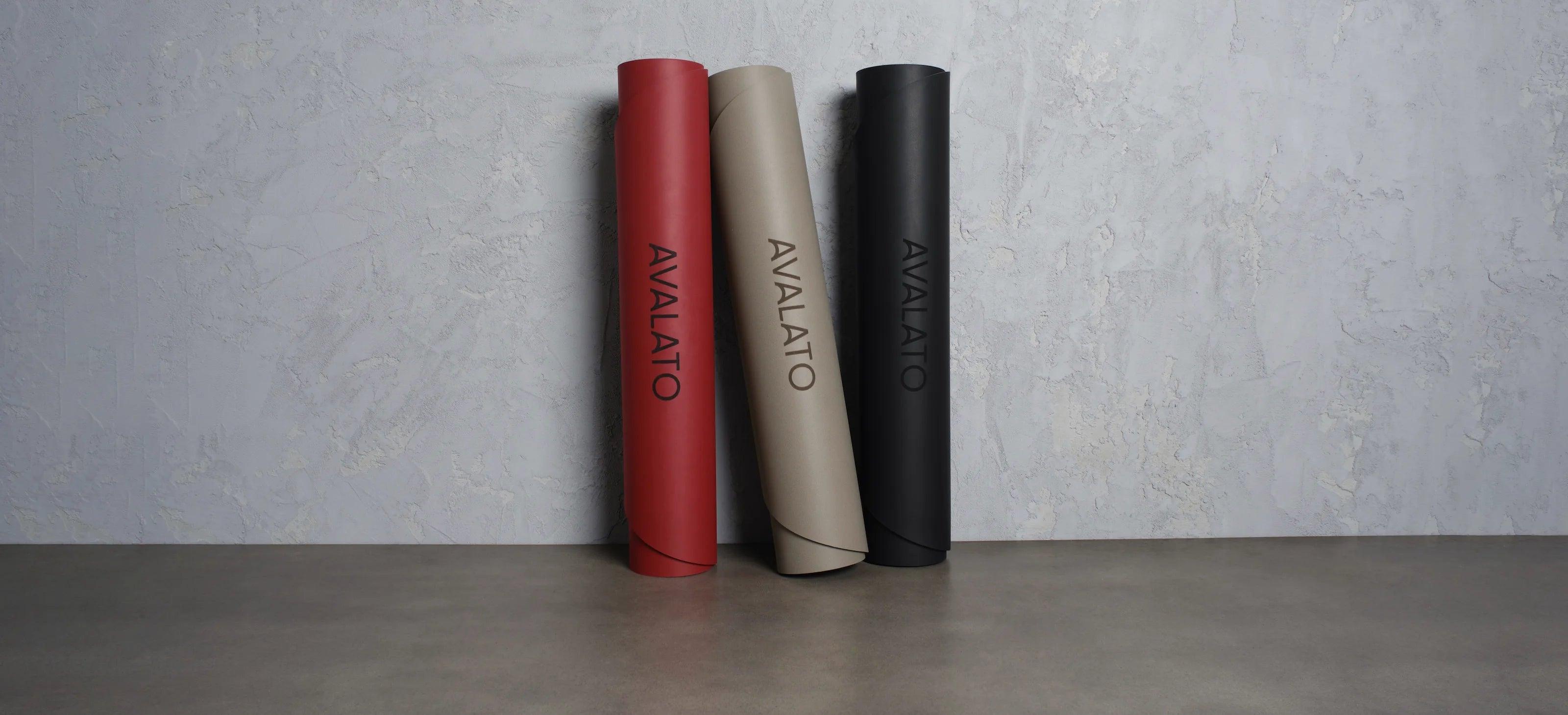 exercise-mats-red-beige-black - AVALATO