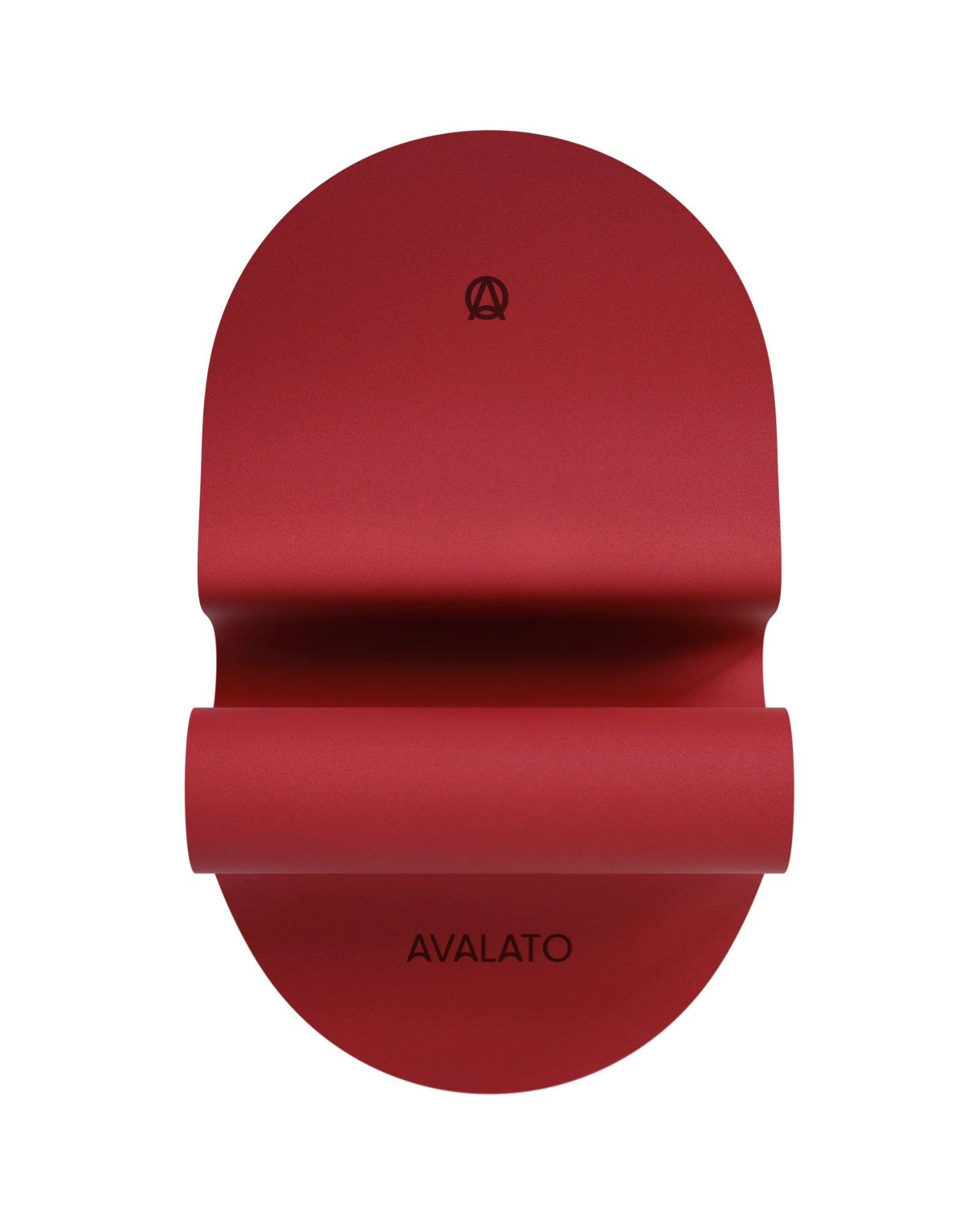 red-exercise-mat-oval-shape - AVALATO 